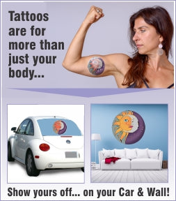 Attention Tattoo Lovers – Why Not Show Off Your Tats On Your Vehicle Or As A Wall Decal?