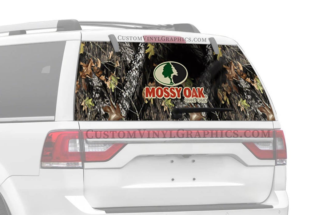 New Breakup With Mossy Oak Logo Rear Window Decals - Custom Vinyl Graphics