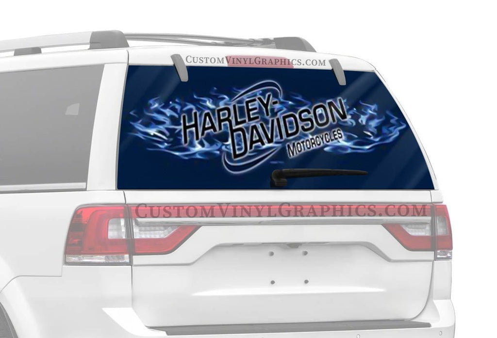 Fire Angel Harley-Davidson Rear Window Decal - Custom Vinyl Graphics