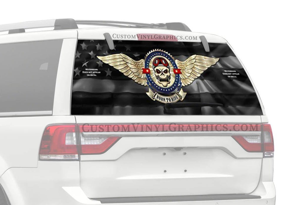 American Wings Truck Window Decal - Custom Vinyl Graphics