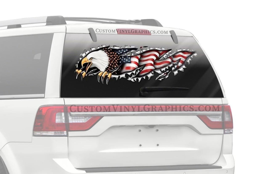 RipNTear USA Truck Window Decal - Custom Vinyl Graphics