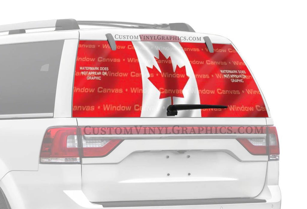Canada Rear Window Decal - Custom Vinyl Graphics