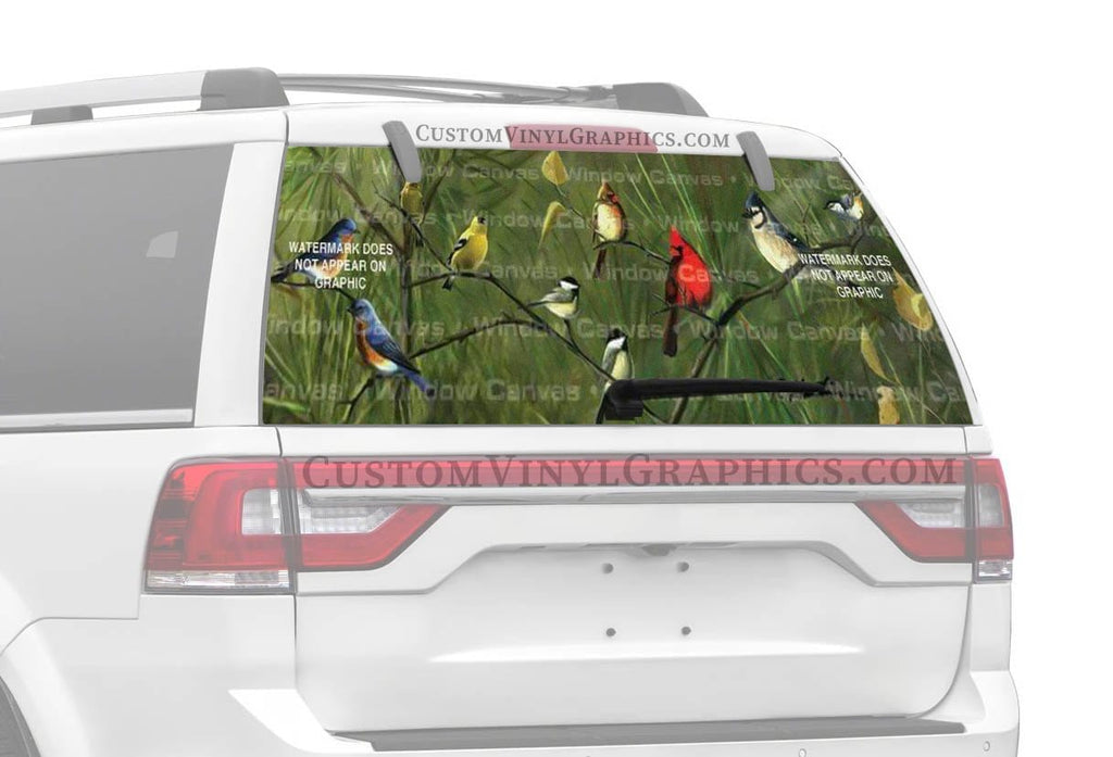 Song Birds Rear Window Decal - Custom Vinyl Graphics