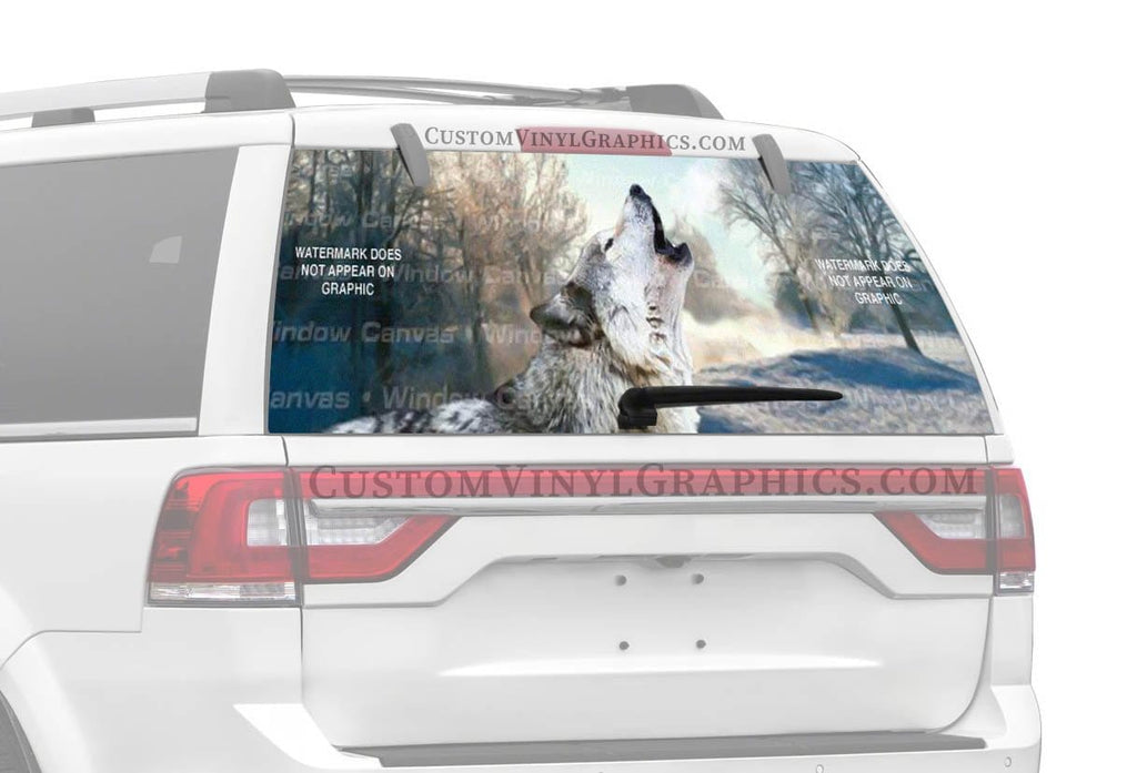 Winters Wolf Rear Window Decal - Custom Vinyl Graphics