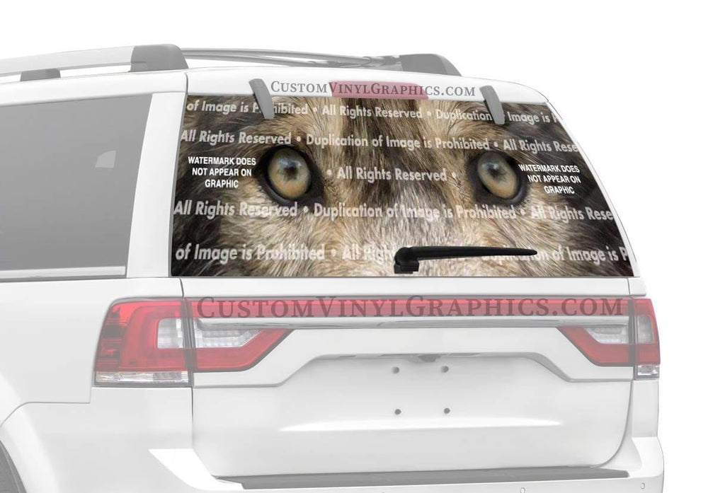 Wolf Eyes 2 Rear Window Decal - Custom Vinyl Graphics