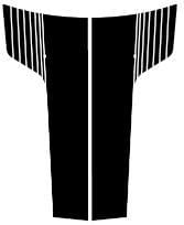Challenger Dual Hood Stripes with Strobe - Custom Vinyl Graphics