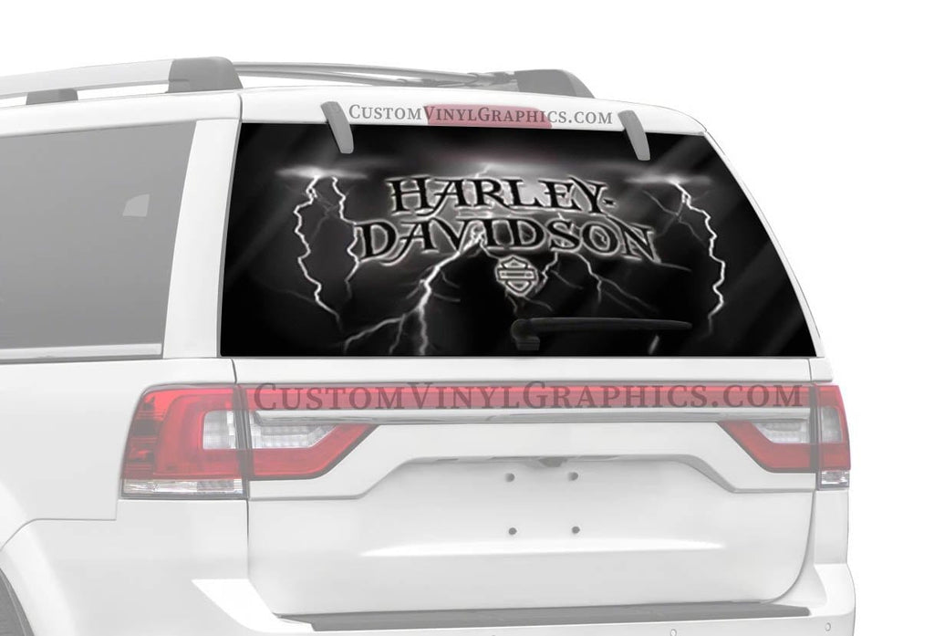 Strike Harley-Davidson Rear Window Decal - Custom Vinyl Graphics