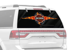 Hot Spin Harley-Davidson Rear Window Decal - Custom Vinyl Graphics