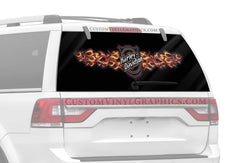 Hot Shield Harley-Davidson Rear Window Decal - Custom Vinyl Graphics