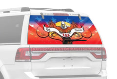 Buy American Rear Window Decal - Custom Vinyl Graphics