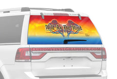 Wild As The Wind Rear Window Decal - Custom Vinyl Graphics