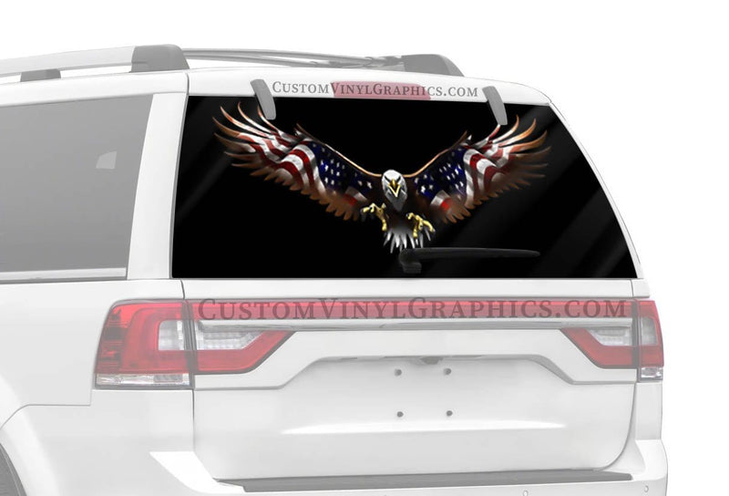Eagle 1 Truck Window Decal - Custom Vinyl Graphics