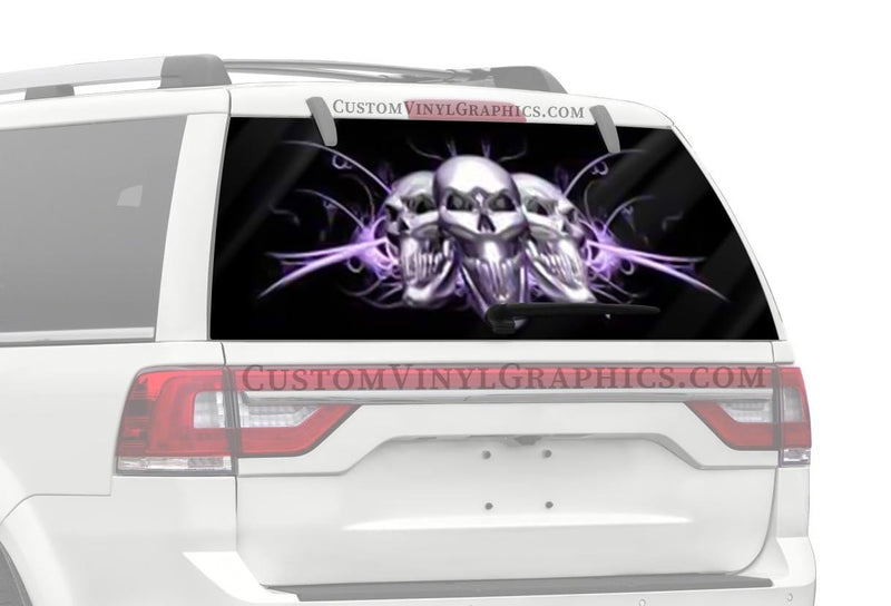 Arching Light Purple Truck Window Decal - Custom Vinyl Graphics