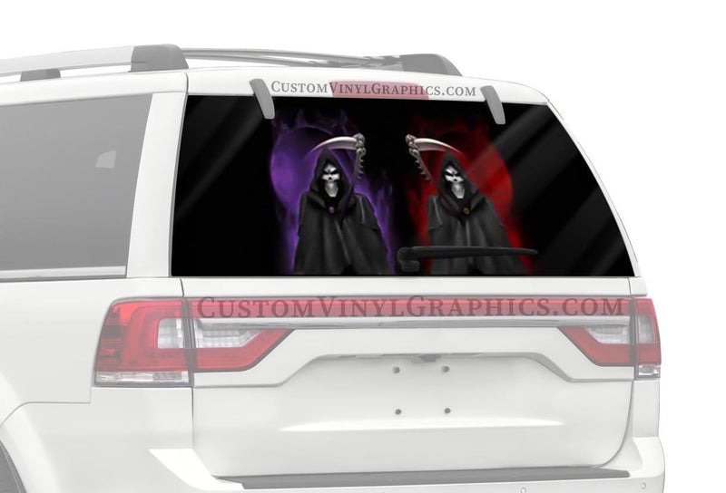 Reaper Truck Window Decal - Custom Vinyl Graphics