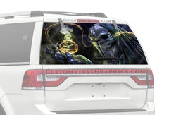 Warlok Skull Truck Window Decal - Custom Vinyl Graphics