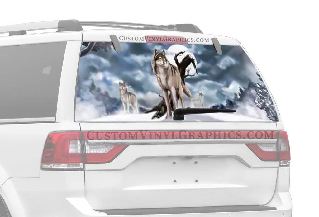 Approaching Wolves Truck Window Decal - Custom Vinyl Graphics