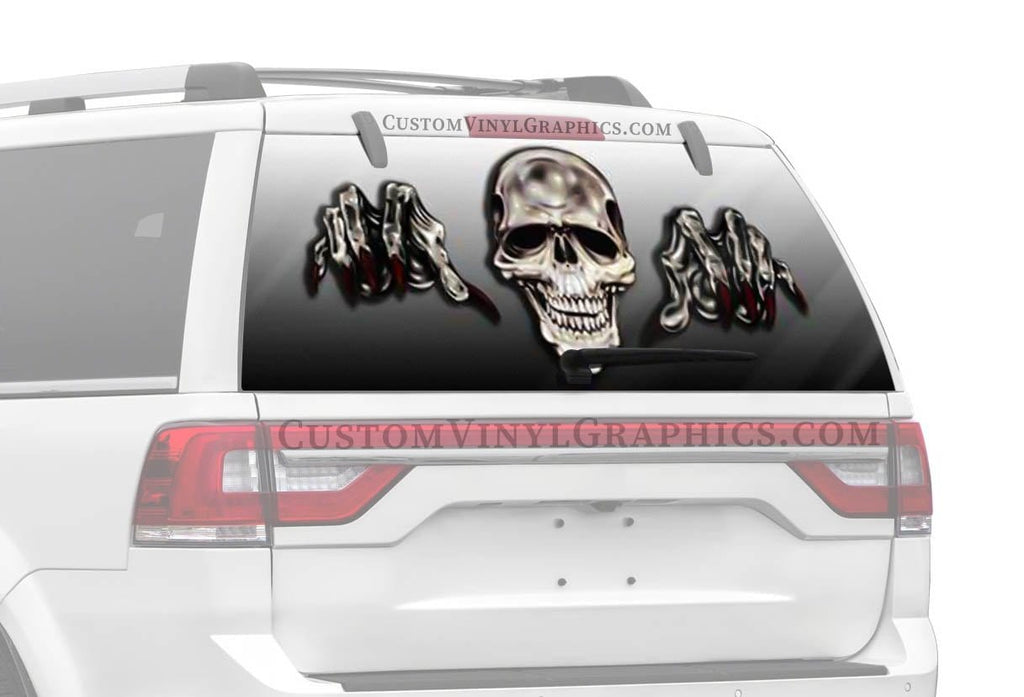 Gonna Getcha Skull Truck Window Decal – Custom Vinyl Graphics