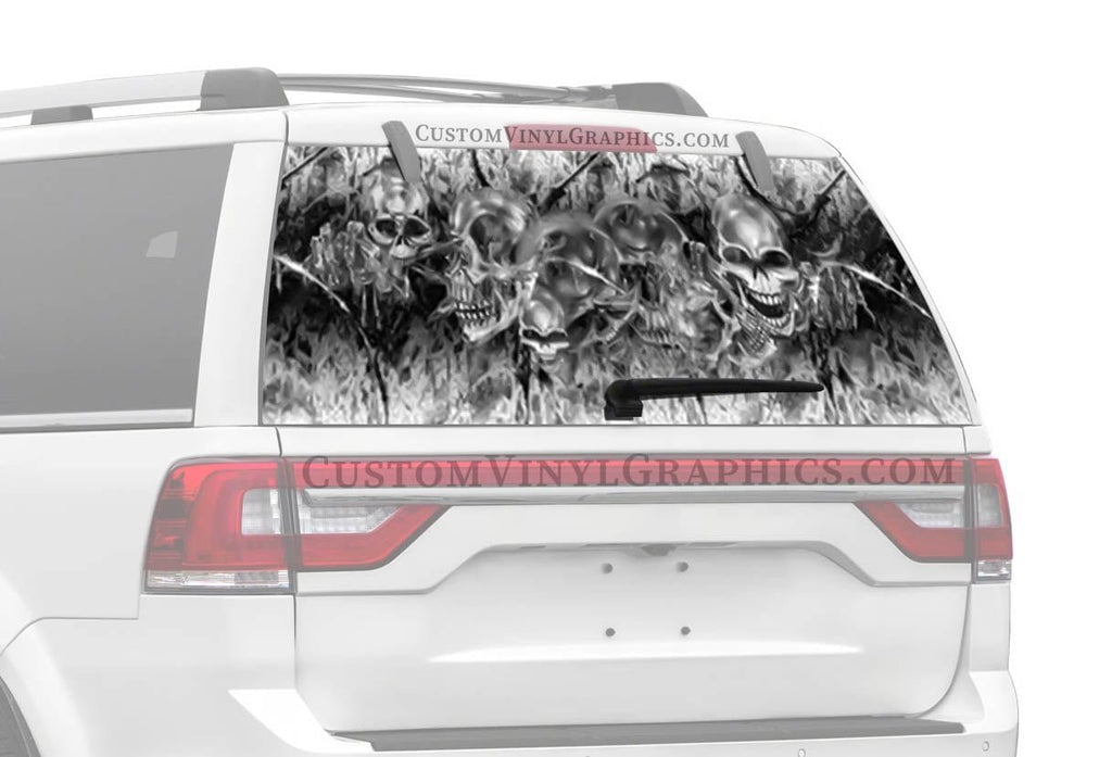 Skully Truck Window Decal – Custom Vinyl Graphics