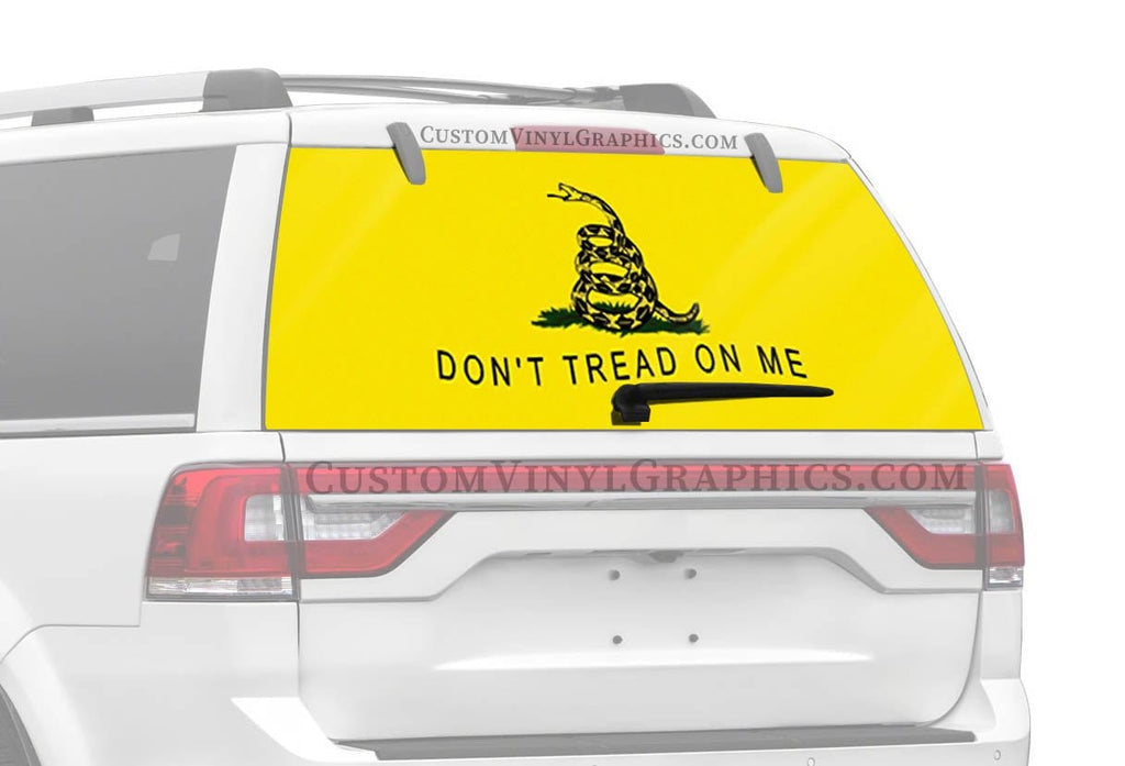 Don't Tread On Me Truck Window Decal - Custom Vinyl Graphics
