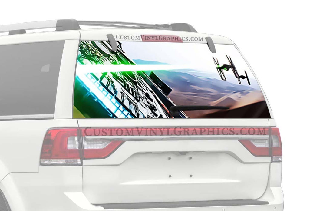 Star Wars Millennium Falcon Truck Window Decal – Custom Vinyl Graphics