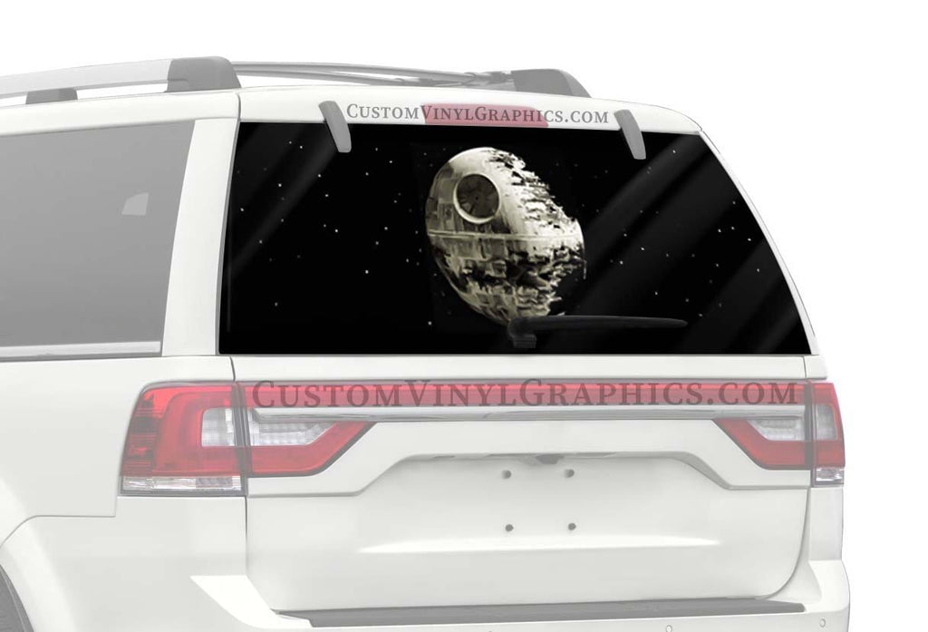 Star Wars Death Star Truck Window Decal - Custom Vinyl Graphics