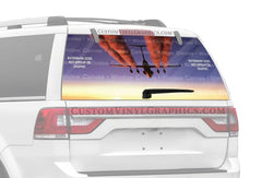 Contrails Rear Window Decal - Custom Vinyl Graphics