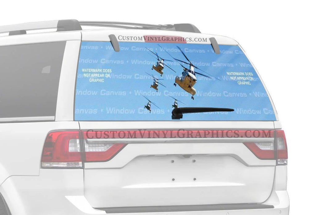 Air Cav Rear Window Decal - Custom Vinyl Graphics