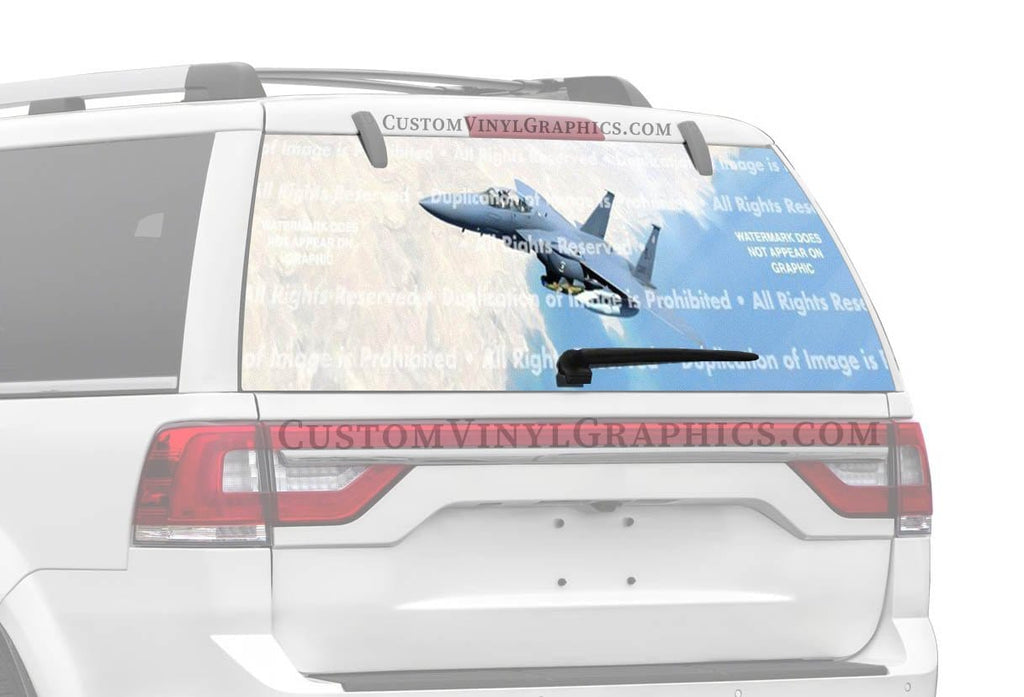 Strike Eagle Rear Window Decal - Custom Vinyl Graphics