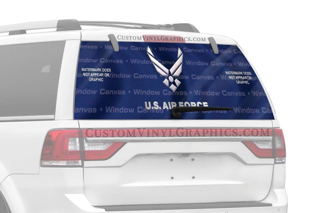 USAF Rear Window Decal - Custom Vinyl Graphics