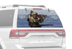 USMC Duck Hunting Rear Window Decal - Custom Vinyl Graphics