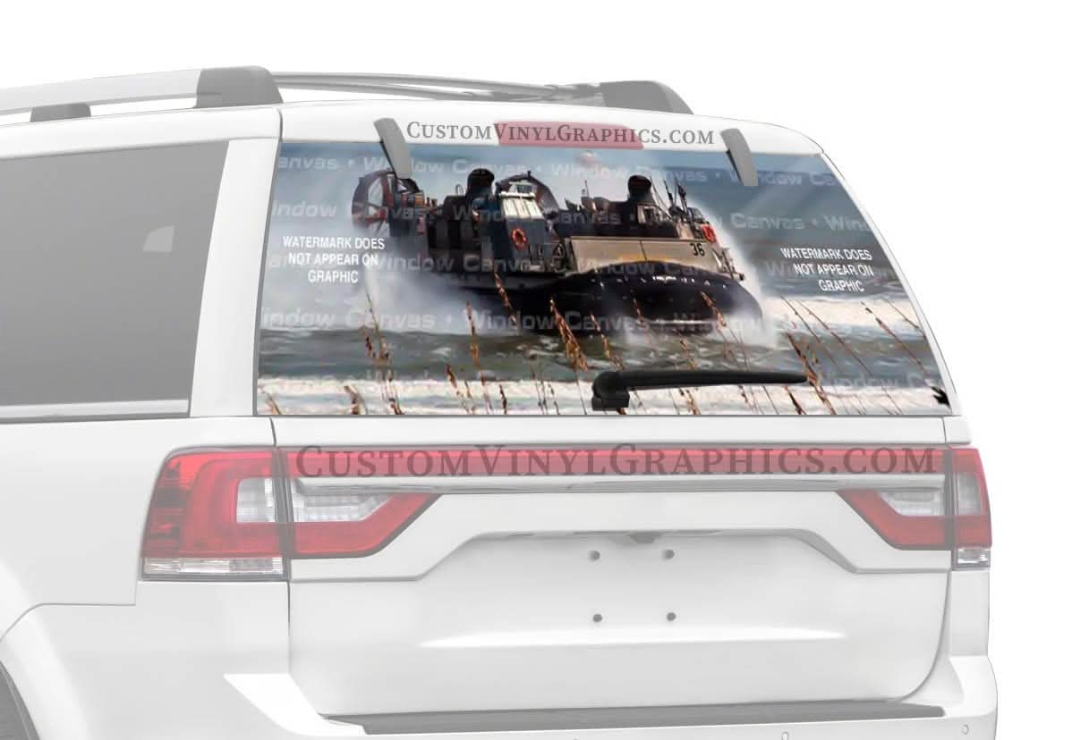 LCAC Rear Window Decal – Custom Vinyl Graphics