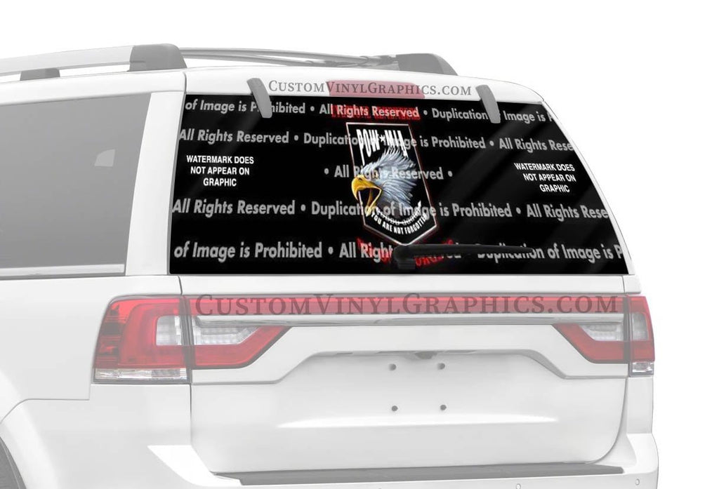 No One Forgets Rear Window Decal - Custom Vinyl Graphics