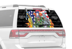 Vengence Clown Rear Window Decal - Custom Vinyl Graphics