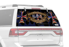 Dont Tread On Me 2 Rear Window Decal - Custom Vinyl Graphics