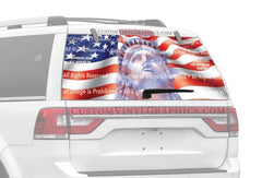 Freedom Rear Window Decal - Custom Vinyl Graphics