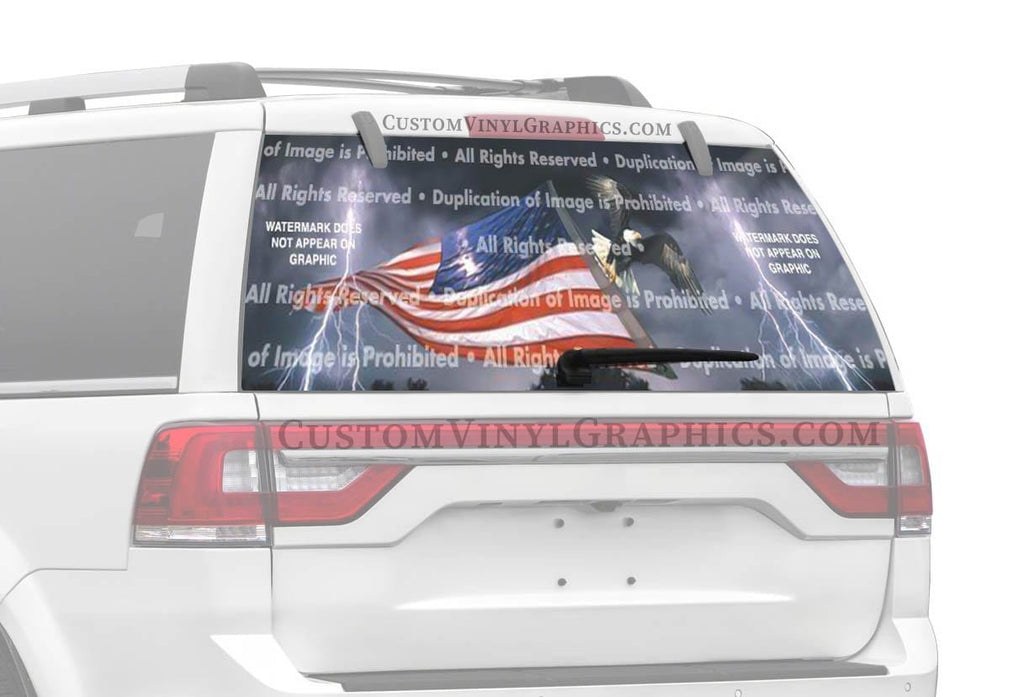 Freedom Flight Rear Window Decal - Custom Vinyl Graphics