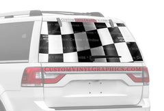 Finish Line Rear Window Decal - Custom Vinyl Graphics