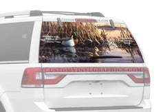 Resting Mallards Rear Window Decal - Custom Vinyl Graphics