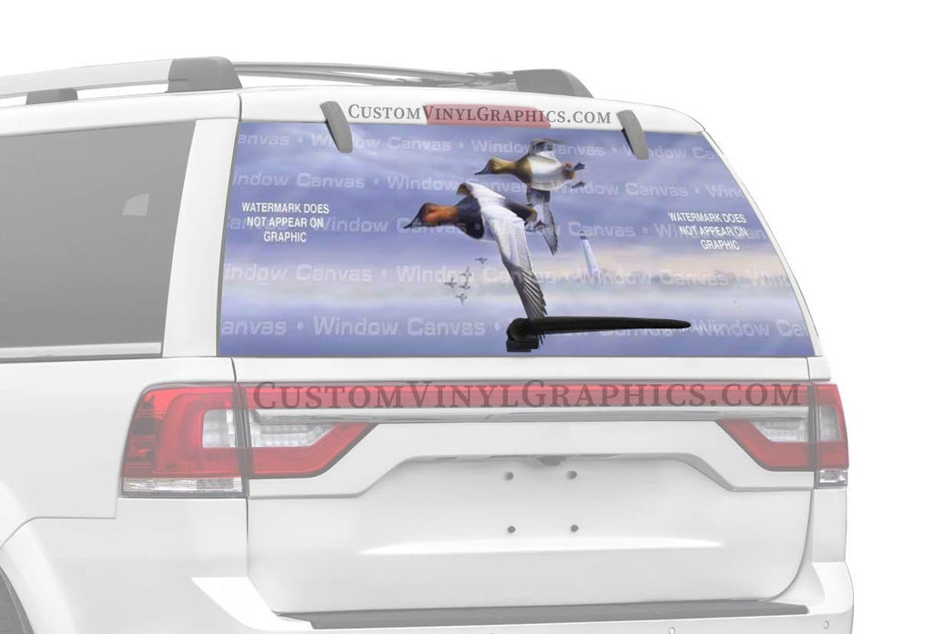 Canvasbacks Rear Window Decal - Custom Vinyl Graphics