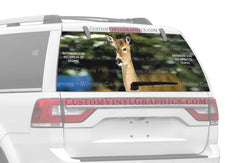 Winter Doe Rear Window Decal - Custom Vinyl Graphics