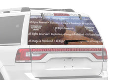 Autumn Haze Rear Window Decal - Custom Vinyl Graphics