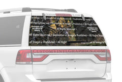 Undercover Rear Window Decal - Custom Vinyl Graphics