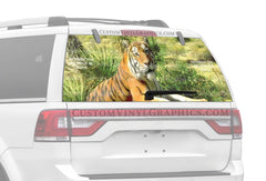 Predator In Repose Rear Window Decal - Custom Vinyl Graphics