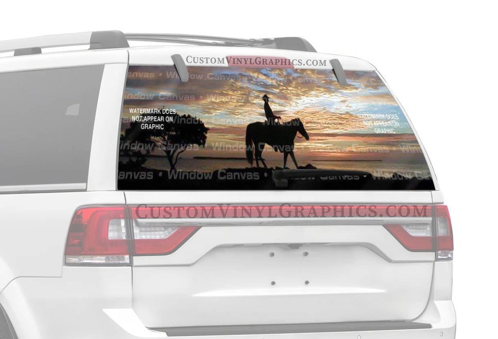 Lone Ranger Rear Window Decal - Custom Vinyl Graphics