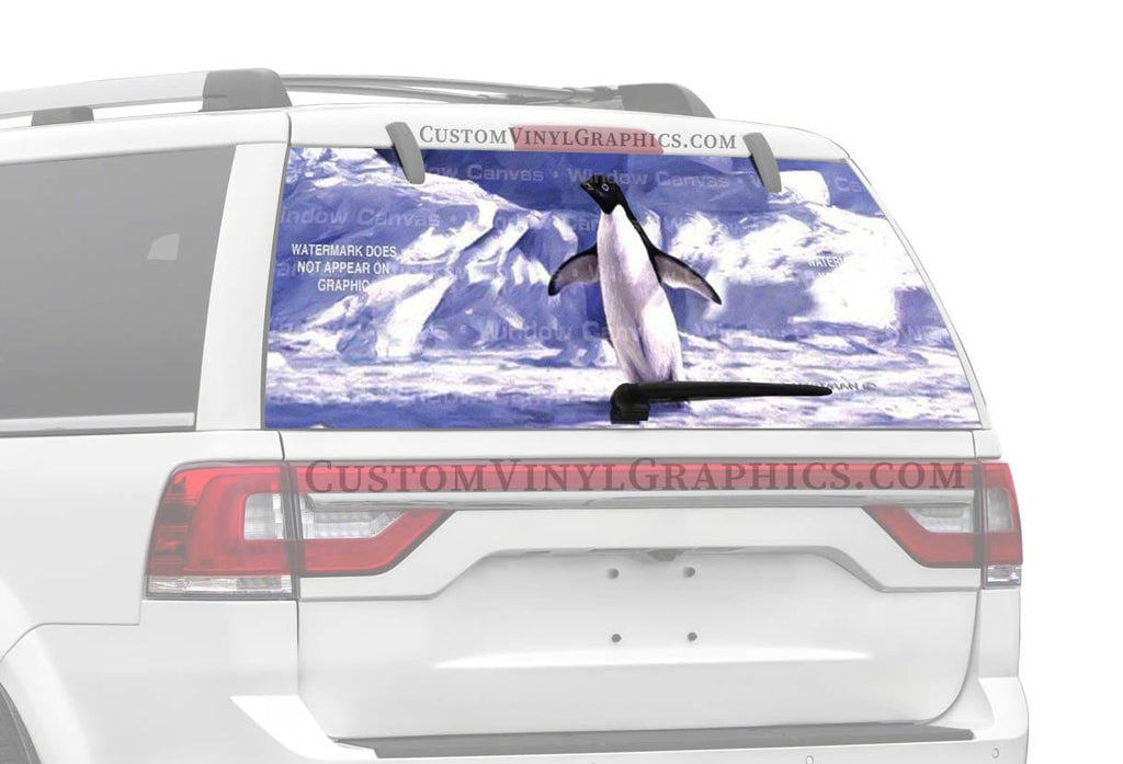 Penguin Rear Window Decal - Custom Vinyl Graphics
