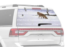 Lonely Hunter Rear Window Decal - Custom Vinyl Graphics