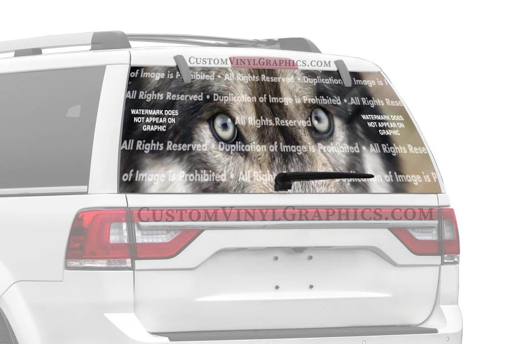 Wolf Eyes Rear Window Decal - Custom Vinyl Graphics
