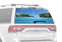 El Beacho Paradiso Rear Window Decal - Custom Vinyl Graphics