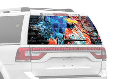 Tropical Reef Rear Window Decal - Custom Vinyl Graphics