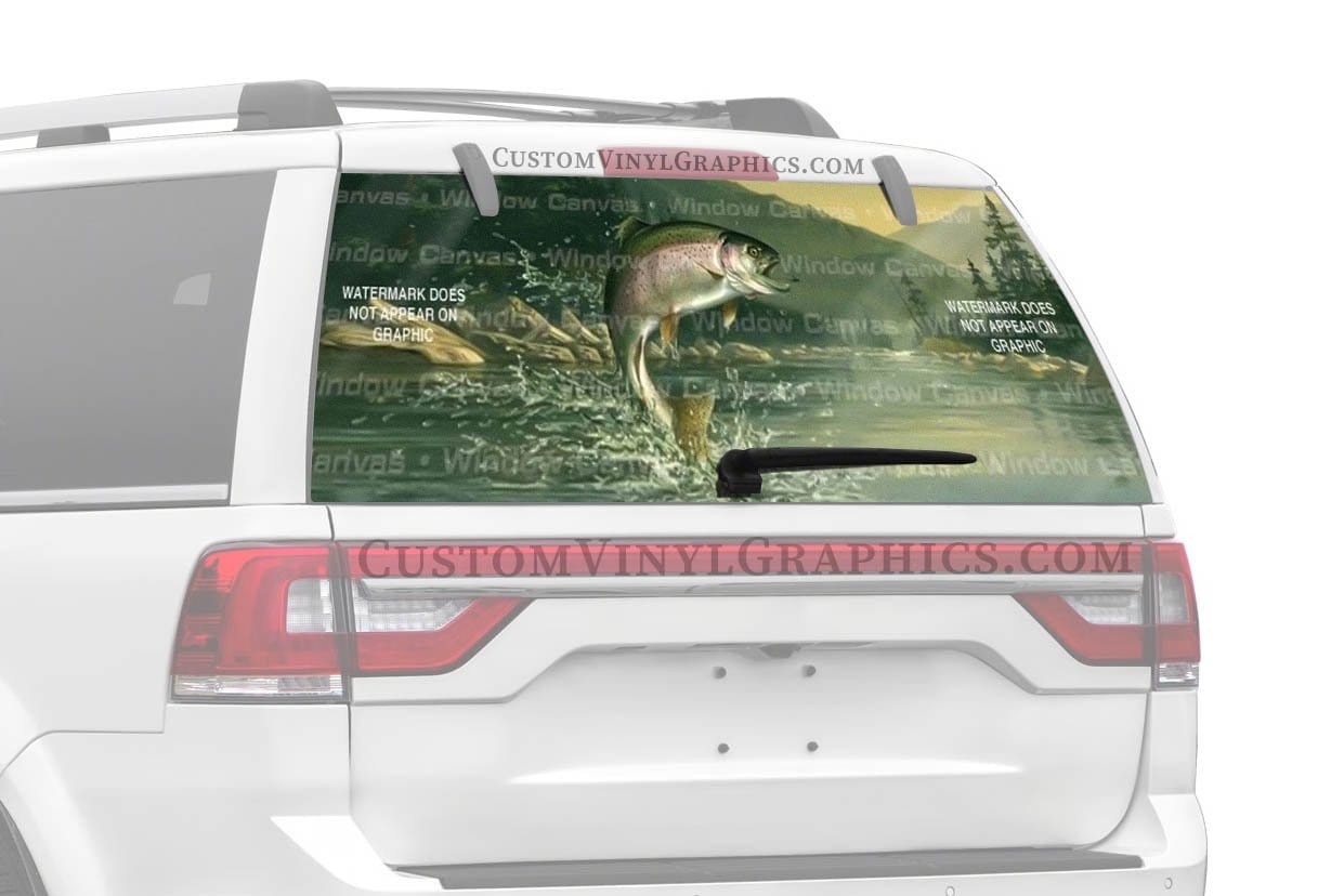 Fishing Decals Rear Window See Thru Stickers Perforated for GMC Sierra –  ultimateprodesigns